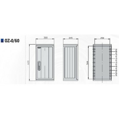 Prázdna skriňa OZ-0/60 (300x600x245)