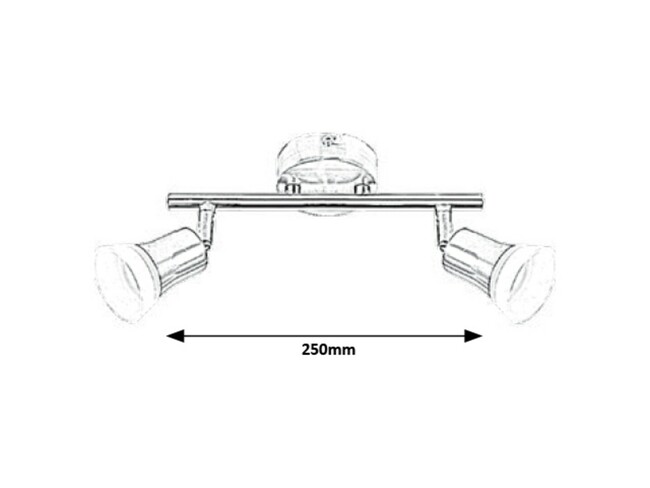 Svietidlo RILEY - LED 2x 4W, 230V, 50Hz,IP20 - 5627