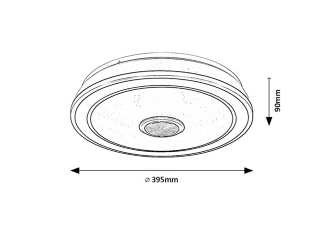 Svietidlo NIKOLAUS - 24W, 1600lm, IP20 - 71030