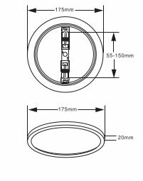 Svietidlo DOWNLIGHT multifunkčné 12W,(kruh) CCT 960lm POLTON
