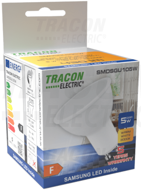 Žiarovka LED, GU10, 7W, 630lm, 4000K, TRACON