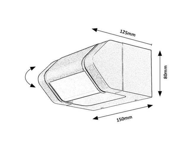 Svietidlo MEDNA - 8W, 530lm, IP54 - 77103