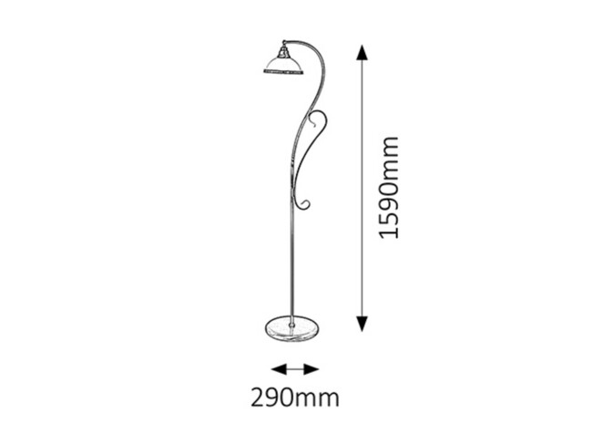 Svietidlo ELISETT - E27/60W, IP20 - 2758