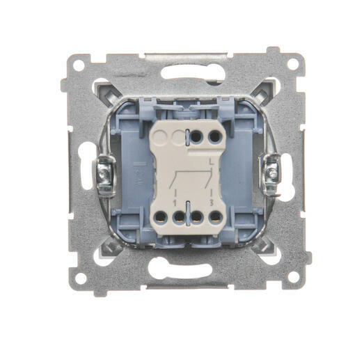 SIMON54 - vypínač č.:5, strieb. mat.metal.