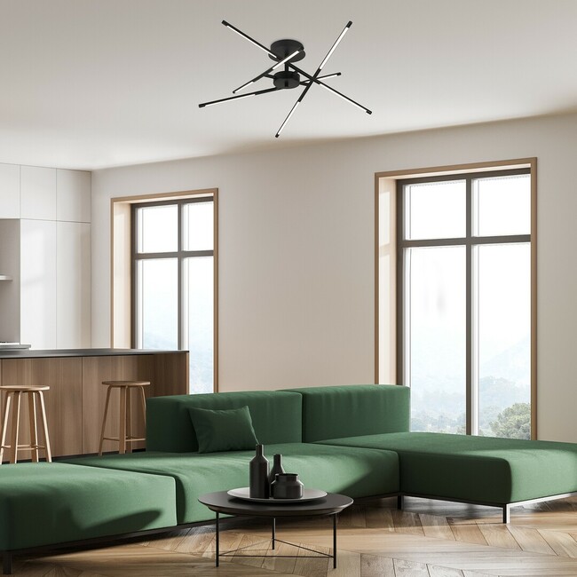 Svietidlo HENLI - 30W, 1300lm, čierne, IP20 - 71056