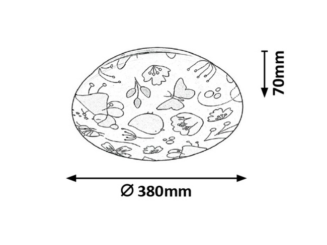Svietidlo HANKA - LED/24W, IP20 - 3416