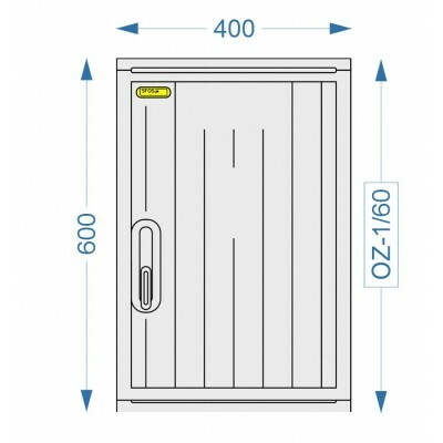 Prázdna skriňa OZ-1/60 (400x600x245)