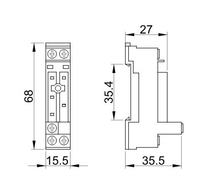 Pätica k relé PRxx-1V10A