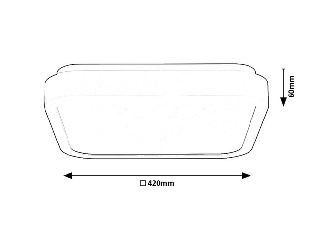 Svietidlo SAMIRA - 48W, 3150lm, IP44 - 71261