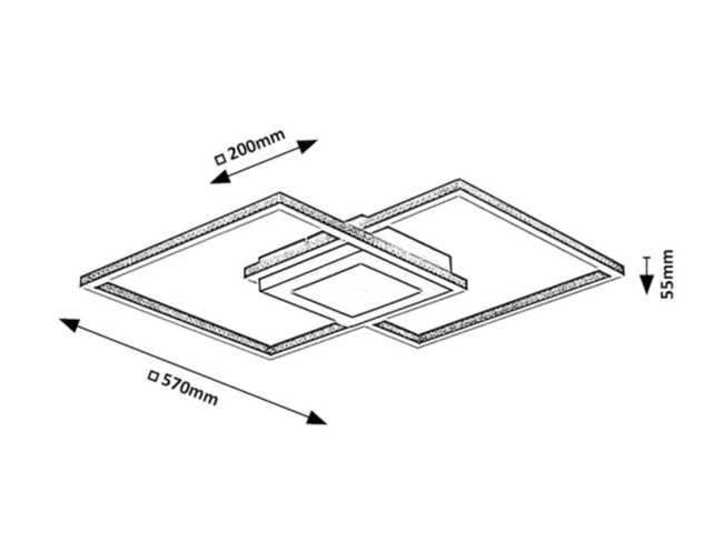 Stropné svietidlo CASIMIR - LED/40W, IP20 - 5269