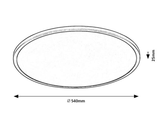 Stropné svietidlo EZIO - LED/36W, 3000K, IP20 - 71158