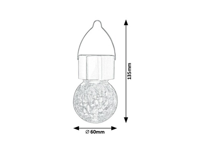 Svietidlo YOLA - RGB LED/0,06W, DC 1,2V, IP44 - 7850