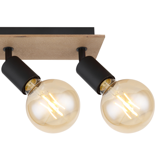 Stropné svietidlo MARTHA - čierna,E27,IP20 - 54008-4NH