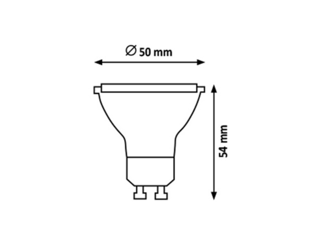 Žiarovka LED, GU10, 7W, 3000K - 1590