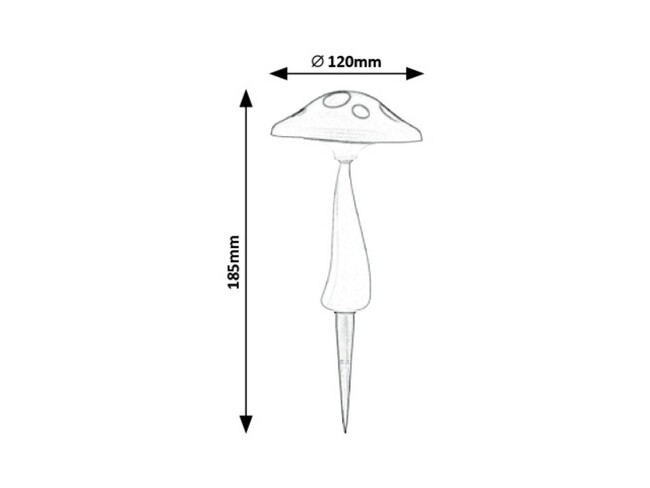 Svietidlo FUNGHETTO- LED/0,06W, DC 1,2V, IP44 - 7877