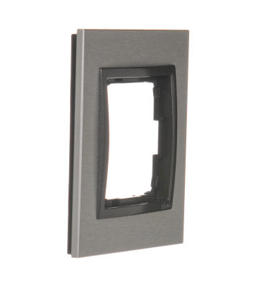 Simon 54 Nature - Rámček 1- násobný, kov inox yang