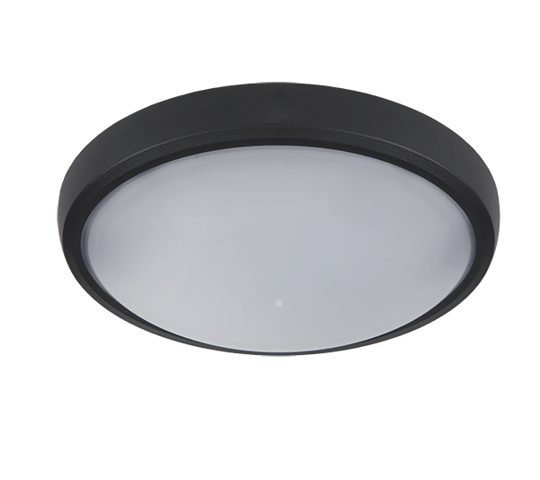 Lodná lampa - oval, IP54,LED 6W čiern