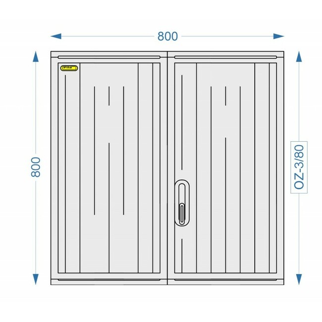 Prázdna skriňa OZ-3/80 (800x800x245)