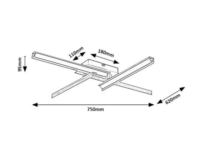 Stropné svietidlo REMIEL - LED/20W,3000K,IP20 - 71145