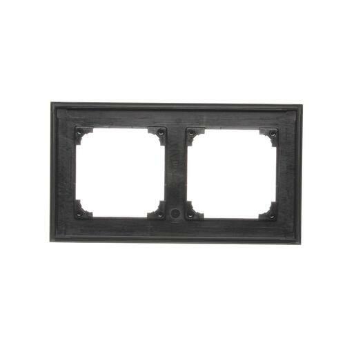 Simon55 Line - Rámček 2- násobný, čierny matný