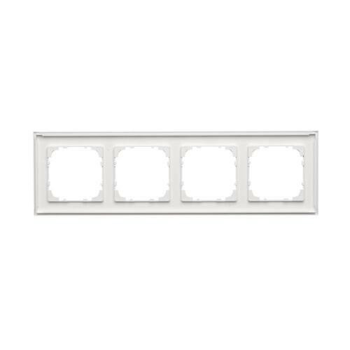 Simon55 Line - Rámček 4- násobný, biely matný