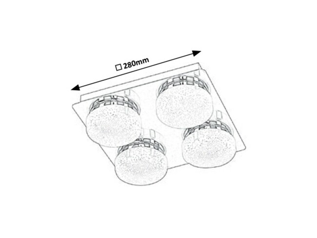 Svietidlo HILARY - LED/20W (1600lm, 4000K), IP20 - 5664
