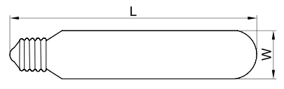 Metalhalogenidová výbojka 150W, R7S, 6000K, FHL-R7S-150W