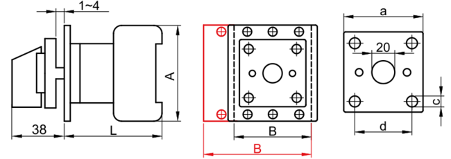 Bezpečnostný vypínač 400V, 32A, 3P, 7,5kW