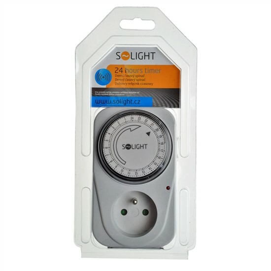 Časovač mechanický 1x24h, IP20, AC220-240V