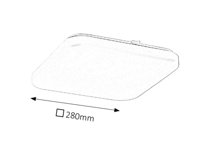 Svietidlo ROB štvorec - LED/20W, IP20 - 2286