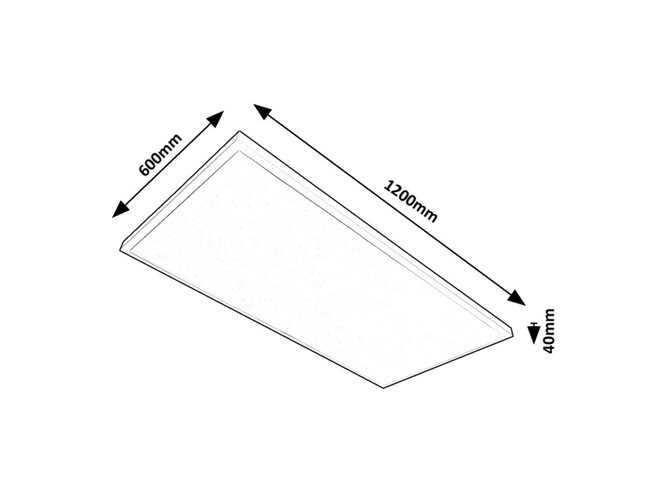 Svietidlo DAMEK2 - 80W, 6150lm, IP20 - 71079