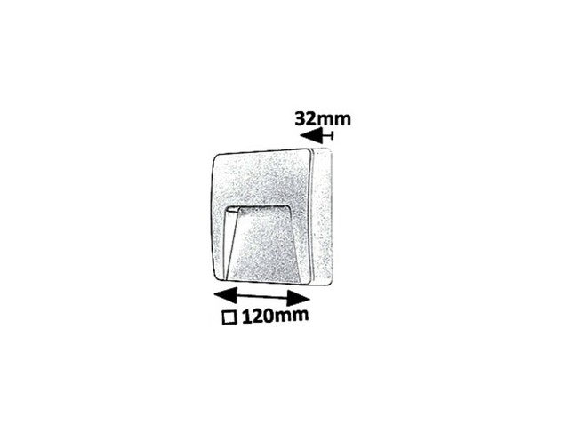 Svietidlo TRENTO - LED/3W, IP65 - 8893