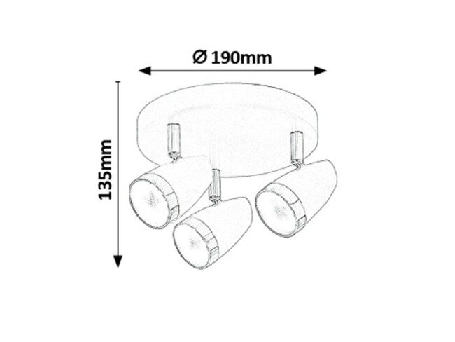Svietidlo KAREN - LED/12W (840lm, 3000K), IP20 - 6514