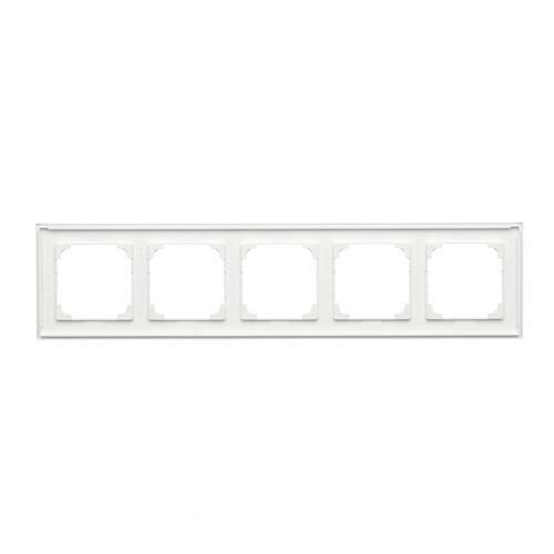 Simon55 Line - Rámček 5- násobný, biely matný