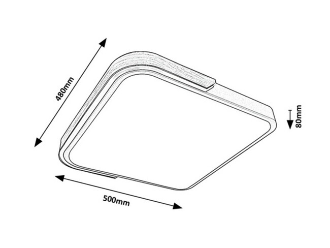 Stropné svietidlo ARILD - 48W, 1850lm, IP20 - 71146