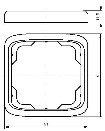 TANGO - rámik 1P, vresový červený