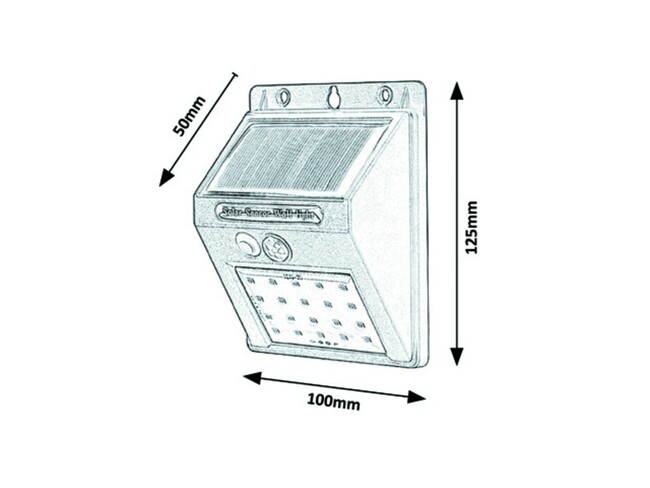 Svietidlo OSTRAVA - LED/1,3W, DC 3,7V, IP44 - 7880