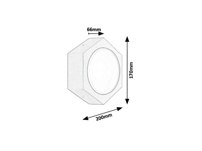 Svietidlo AVOLA - 9W, 230V, 50Hz, IP54 - 7964