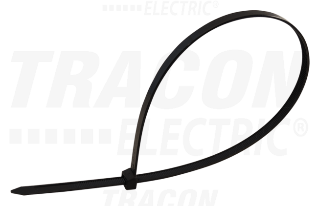 Viazacia páska 360x4,8 čierna TRACON (100ks)