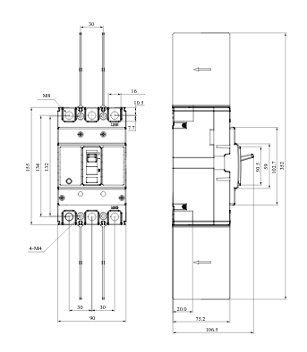 Deonový istič 125A TRACON