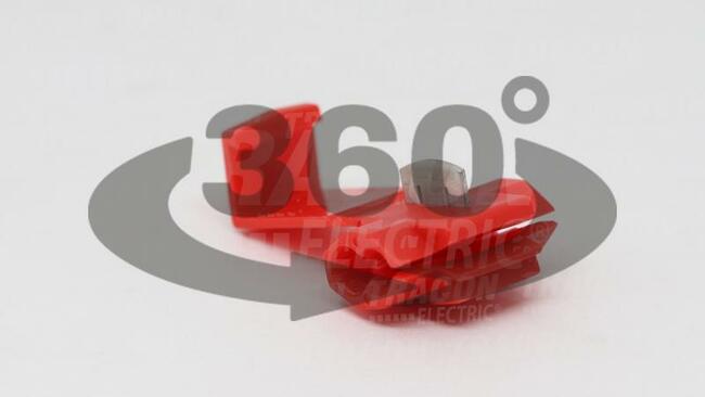 Izolované Cu rozbočovače zárezové, červené 0,5-1mm2