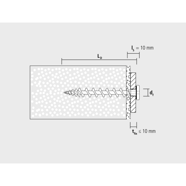 Skrutka do polystyrénu IPS 80 biela