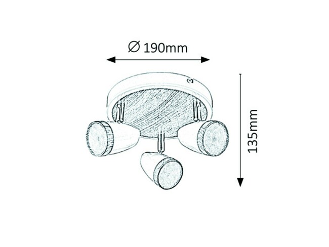 Svietidlo KAREN - LED/12W (840lm, 3000K), IP20 - 5566