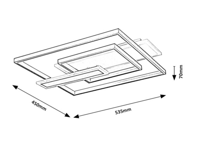 Stropné svietidlo HERKULES- LED/50W, IP20 - 2932
