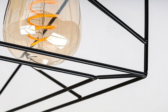 Svietidlo BOIRE - E27 4x MAX 40W, čierna, kovové/drevo, IP20 - 71024