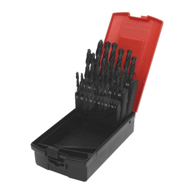 CIMCO - Sada špirálových vrtákov HSS 1-13mm (25ks)