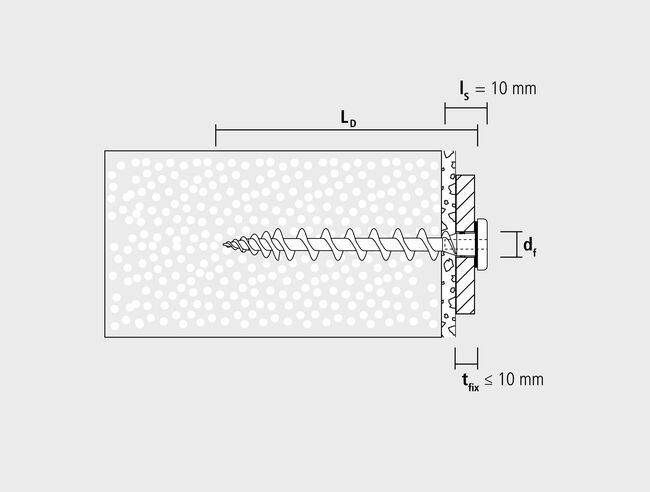 Skrutka do polystyrénu IPS 80 biela