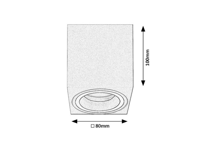Svietidlo KOBALD - GU10 1X MAX 25W, IP20 - 71164