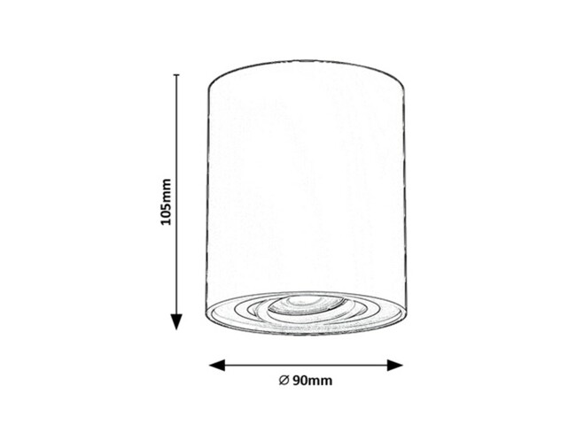 Svietidlo KOBALD - GU10/42W, IP20 - 2047
