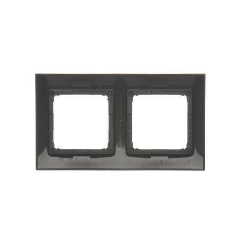 Simon54 Premium - Rámček 2- násobný, hnedý matný